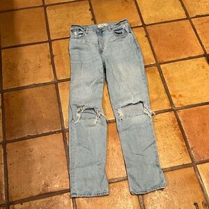 Abercrombie & Fitch The 90’s Straight Ultra High Rise Curve Love